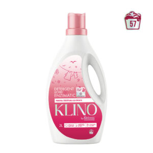 KLINO Detergent rufe, lichid enzimatic pentru țesături colorate 2l