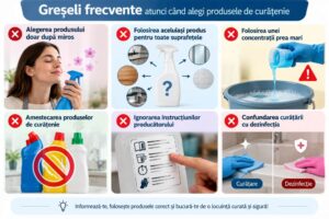 greseli frecvente in alegerea produselor de curatenie